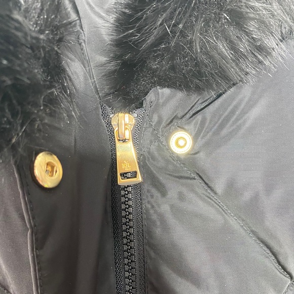 NEW LAUREN RALPH LAUREN QUILTED PARKA BLACK DOWN - Picture 14 of 16